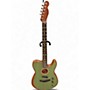 Used 2019 Fender American Acoustasonic Telecaster Translucent Surf Green Acoustic Electric Guitar Translucent Surf Green