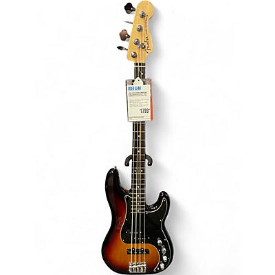 Used 2019 Fender American Elite Precision Bass 2 Tone Sunburst Electric Bass Guitar