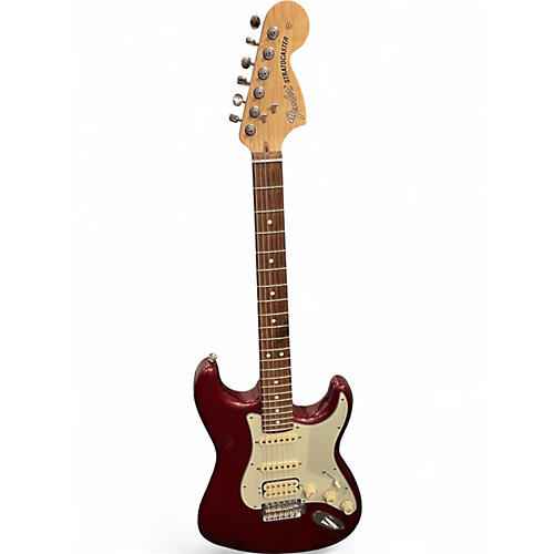 Used 2019 Fender American Performer Stratocaster HSS Aubergine Solid Body Electric Guitar Aubergine