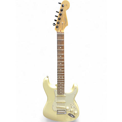 Used 2019 Fender American Professional Stratocaster SSS Vintage White Solid Body Electric Guitar Vintage White
