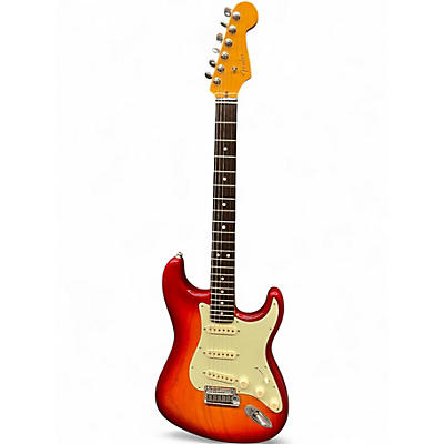 Used 2019 Fender American Ultra Stratocaster 2 Tone Sunburst Solid Body Electric Guitar
