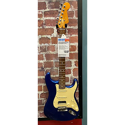 Fender Used 2019 Fender American Ultra Stratocaster HSS Cobra Blue Solid Body Electric Guitar