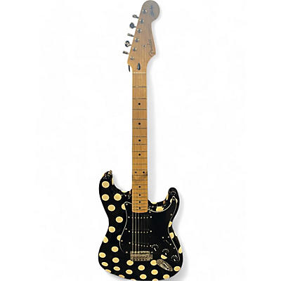 Used 2019 Fender Artist Series Buddy Guy Polka Dot Stratocaster Black and White Solid Body Electric Guitar