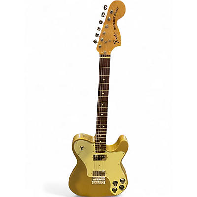 Used 2019 Fender Chris Shiflett Telecaster Deluxe Shoreline Gold Solid Body Electric Guitar