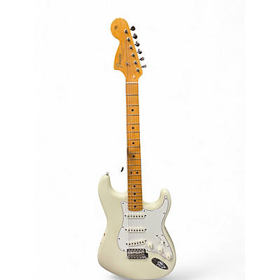 Used 2019 Fender Custom Shop Jimi Hendrix Voodoo Child Stratocaster NOS Olympic White Solid Body Electric Guitar