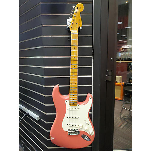 Fender Used 2019 Fender Custom Shop LTD 1958 Stratocaster Relic Fiesta Red Solid Body Electric Guitar Fiesta Red