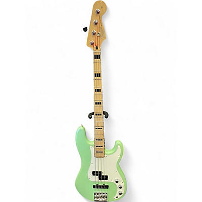 Used 2019 Fender  DELUXE PRECISION BASS Seafoam Pearl Electric Bass Guitar