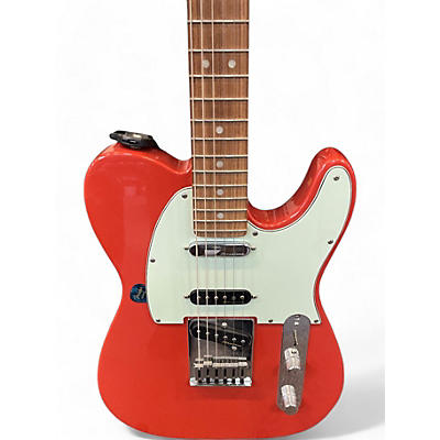 Used 2019 Fender Deluxe Nashville Telecaster Fiesta Red Solid Body Electric Guitar