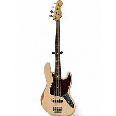 Used 2019 Fender Flea Signature Jazz Bass Shell Pink Electric Bass Guitar