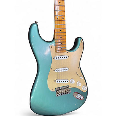 Used 2019 Fender LTD 55 Dual-Mag Stratocaster Journeyman Sherwood Green Solid Body Electric Guitar