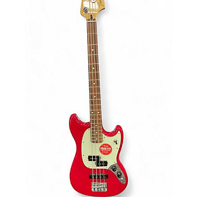 Fender Used 2019 Fender Player Mustang Bass PJ Candy Apple Red Electric Bass Guitar