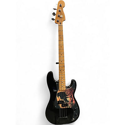 Used 2019 Fender Player Precision Bass Black Electric Bass Guitar