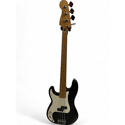 Fender Used 2019 Fender Player Precision Bass Left Handed Black Electric Bass Guitar