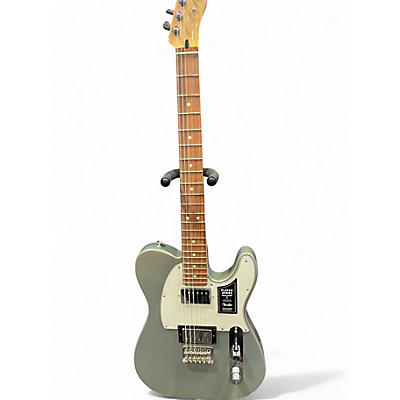 Used 2019 Fender Player Telecaster Silver Solid Body Electric Guitar