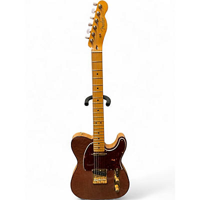 Used 2019 Fender Rarities Collection Red Mahogany Top Telecaster Natural Two-Tone Solid Body Electric Guitar