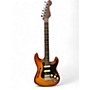 Used 2019 Fender Rarities Flame Maple Top Thinline Stratocaster Violin Burst Hollow Body Electric Guitar Violin Burst