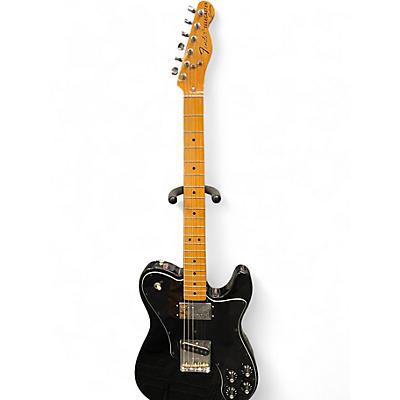 Used 2019 Fender Vintera '70s Telecaster Custom Trans Black Solid Body Electric Guitar