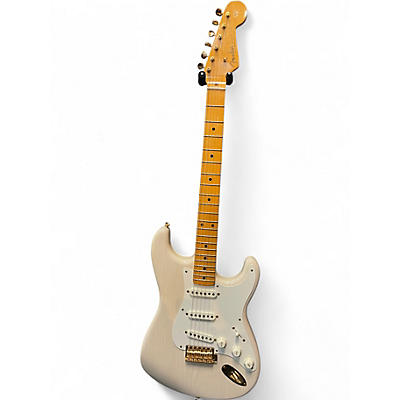 Used 2019 Fender vintage custom 57 stratocaster Trans White Solid Body Electric Guitar