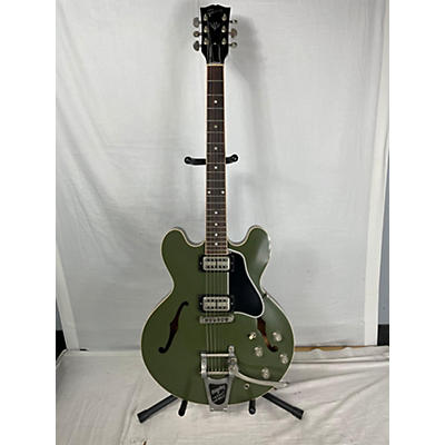 Gibson Used 2019 Gibson Chris Cornell Signature ES335 Tribute Olive Drab Hollow Body Electric Guitar