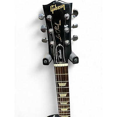 Used 2019 Gibson Les Paul Studio Black Solid Body Electric Guitar