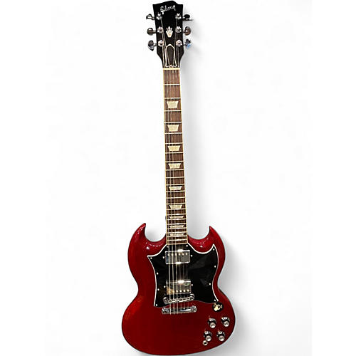 Used 2019 Gibson SG Standard Trans Red Solid Body Electric Guitar Trans Red