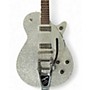 Used 2019 Gretsch Guitars G6192T-PE Player's Edition Duo Jet Silver Sparkle Hollow Body Electric Guitar Silver Sparkle