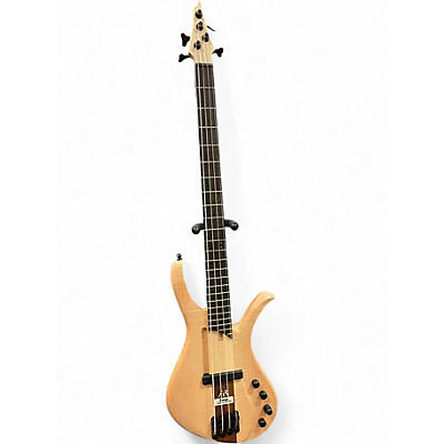 Used 2019 Ibanez AFR4FMP Affirma Series Flat Natural Electric Bass Guitar