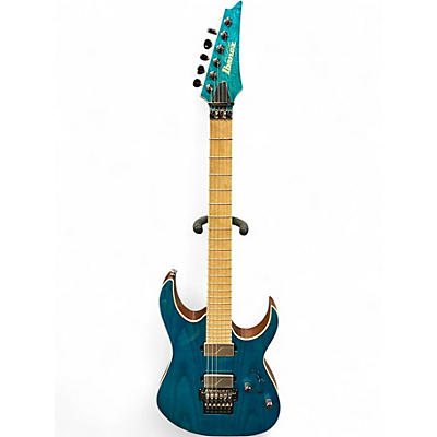 Used 2019 Ibanez RG5120M-FCN Prestige Frozen Ocean Solid Body Electric Guitar