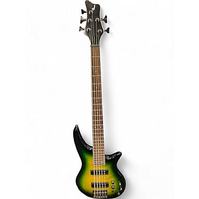 Jackson Used 2019 Jackson JS3VQM Anaconda Burst Electric Bass Guitar