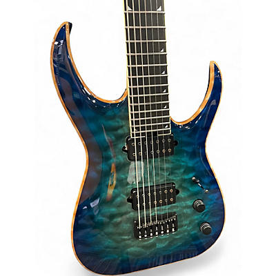 Used 2019 Jackson MISHA MANSOOR SIGNATURE USA JUGGERNAUT CHLORINE BURST Solid Body Electric Guitar
