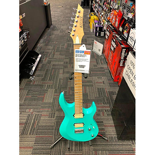 Used 2019 KIESEL ARIES 6 Tropical Turquoise Solid Body Electric