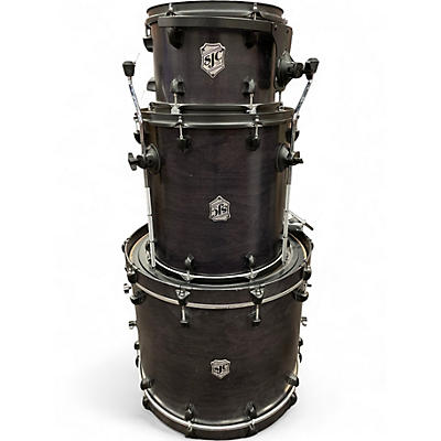 Used 2019 SJC Drums 3 Piece Tour Series Black Drum Kit