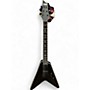 Used 2019 Schecter Guitar Research ELITE V-1 Black Solid Body Electric Guitar Black