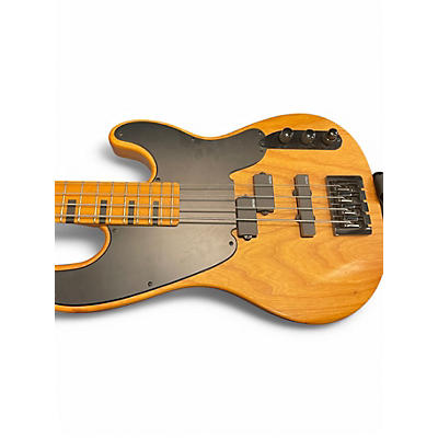 Used 2019 Schecter Guitar Research Model T Natural Electric Bass Guitar