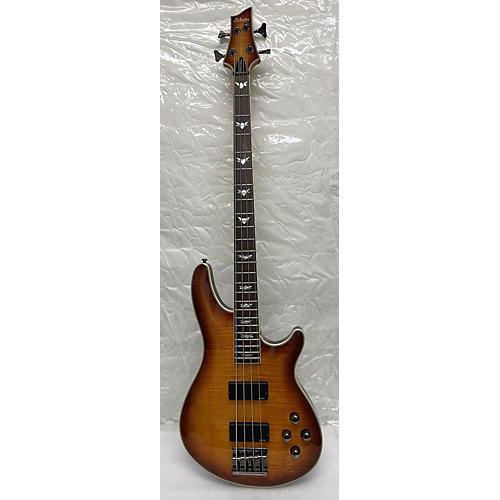 Schecter Guitar Research Used 2019 Schecter Guitar Research Omen Extreme 4 String Vintage Sunburst Electric Bass Guitar Vintage Sunburst