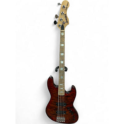 Used 2019 Spector Coda IV Deluxe Tiger Eye Electric Bass Guitar