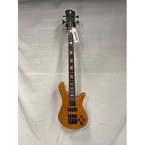 Spector Used 2019 Spector NS4H2 Satin Quilted Natural Electric Bass Guitar Satin Quilted Natural