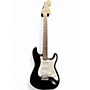 Used 2019 Squier Affinity Stratocaster Black and White Solid Body Electric Guitar Black and White