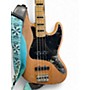 Used 2019 Squier Classic Vibe 70s Jazz Bass Natural Electric Bass Guitar Natural