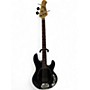 Used 2019 Sterling by Music Man S.U.B. StingRay RAY4 Trans Blue Satin Electric Bass Guitar Trans Blue Satin