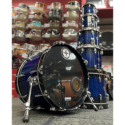 Bucks County Drum Co Used 2020 Bucks County Drum Co 6 piece Prime Series Waterfall Blue Drum Kit