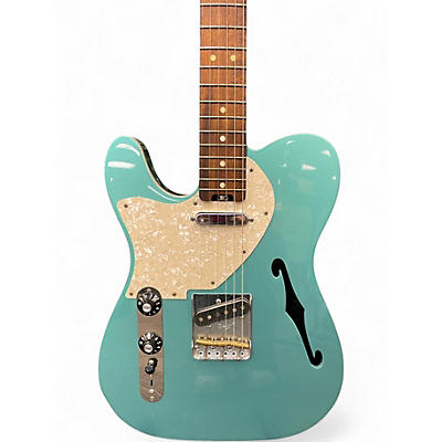 Used 2020 Buzelle BUZZCASTER THINLINE LEFTY OCEAN TOURQUOISE Electric Guitar