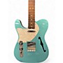 Used 2020 Buzelle BUZZCASTER THINLINE LEFTY OCEAN TOURQUOISE Electric Guitar OCEAN TOURQUOISE