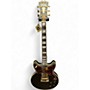 Used 2020 D'Angelico Brighton Deluxe Satin Black Solid Body Electric Guitar Satin Black