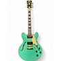 Used 2020 D'Angelico MALANIE FAYE DELUXE DC LE METALLIC SURF GREEN Hollow Body Electric Guitar METALLIC SURF GREEN