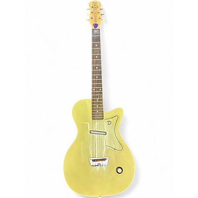 Used 2020 Danelectro 56 u-1 Desert Sun Yellow Solid Body Electric Guitar