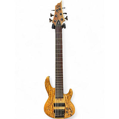 Used 2020 ESP LTD B-206 Spalted Maple Electric Bass Guitar