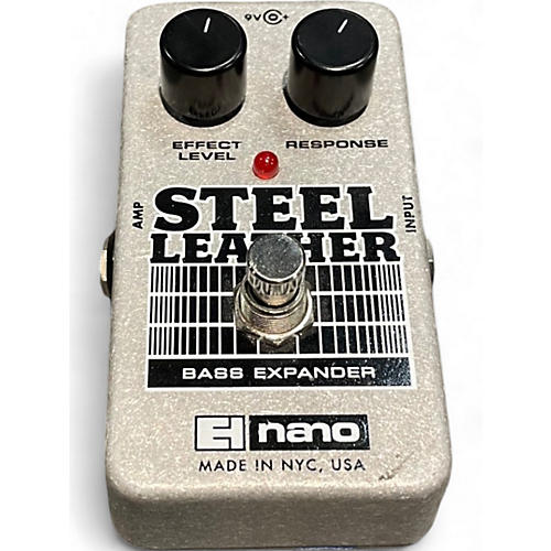 Electro-Harmonix Used 2020 Electro-Harmonix Steel Leather Nano Bass Expander Bass Effect Pedal