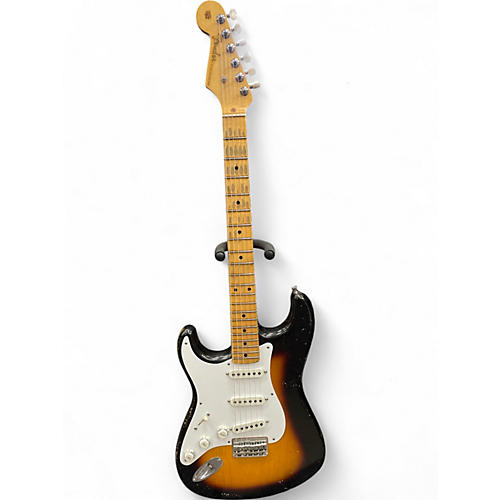 Used 2020 Fender 1955 Strat Journeyman LHR 2 Tone Sunburst Solid Body Electric Guitar 2 Tone Sunburst