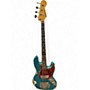 Used 2020 Fender 60 Jazz Bass Hvy Reic Ocean Turquoise Electric Bass Guitar Ocean Turquoise